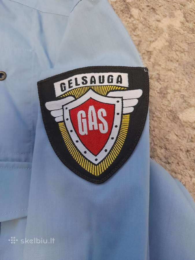 Gel saugos tarnybos marskiniai su antsiuvu - nuotraukos Nr. 3