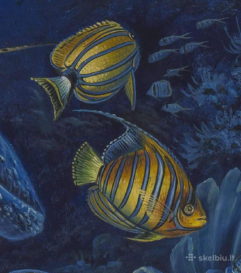 Įspūdingas rankų darbo aliejiniais dažais ant drob - nuotraukos Nr. 6