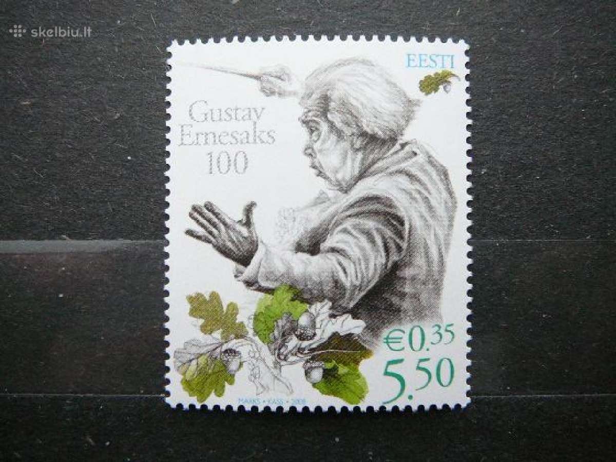 Estija 2008 Kompozitorius Muzika Mnh est601