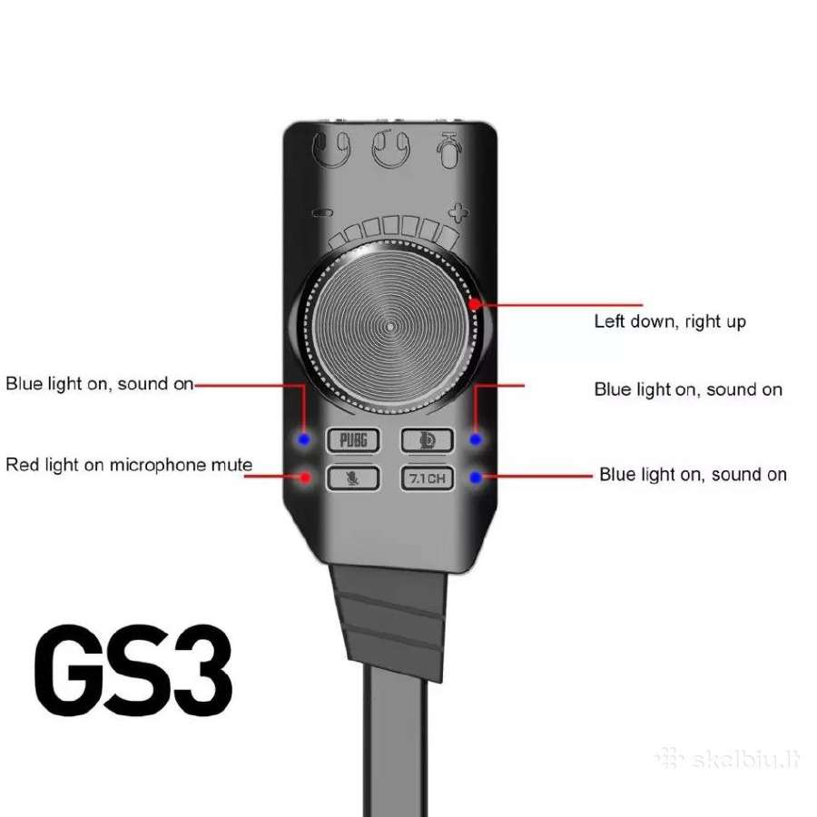 Garso plokste 7.1 Usb - nuotraukos Nr. 4