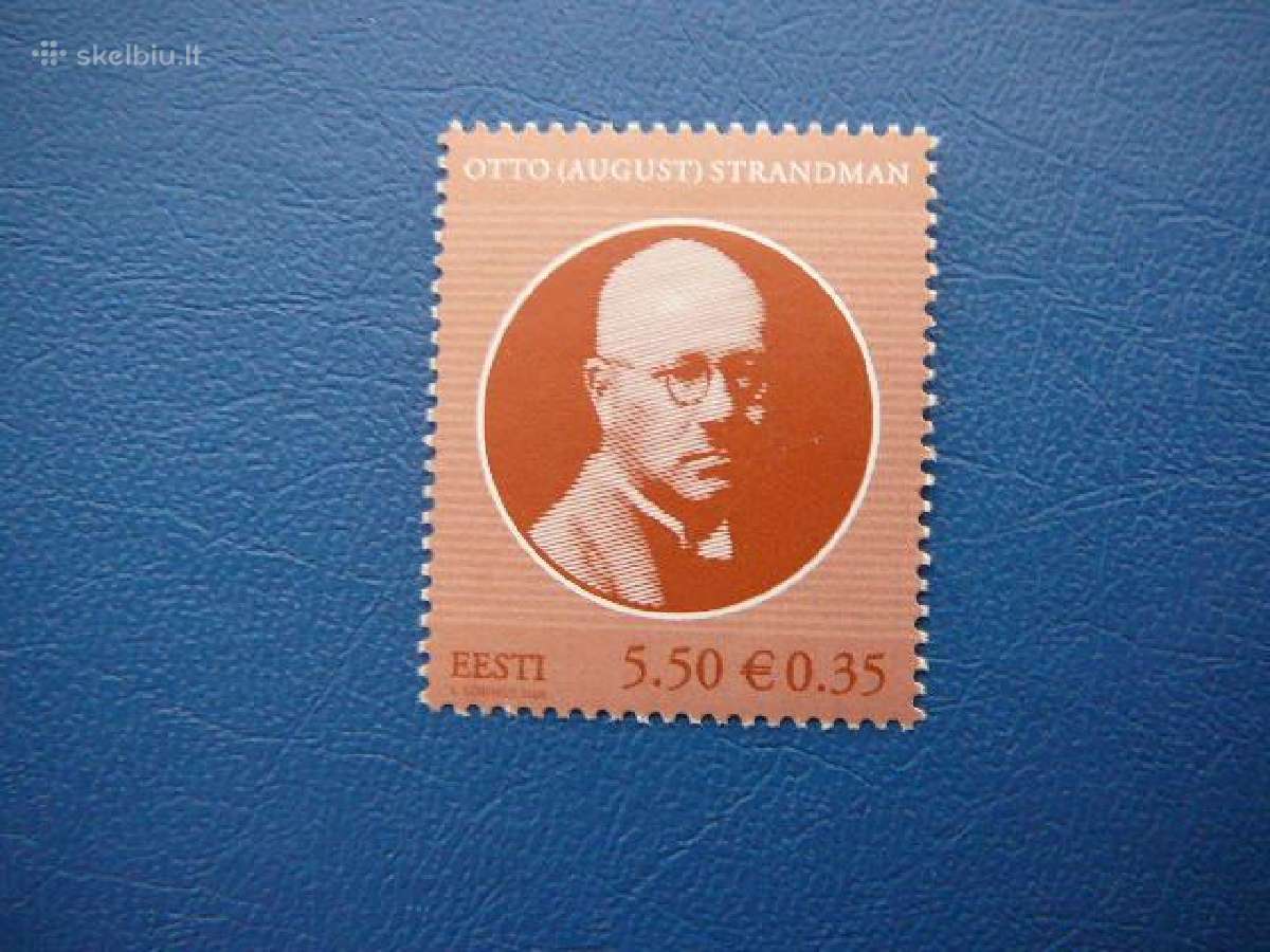 Estija 2008 Otto Strandman Mnh est616