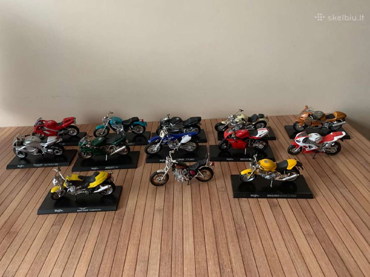 Modeliukai motociklų modeliai modeliukai 1:18 bmw