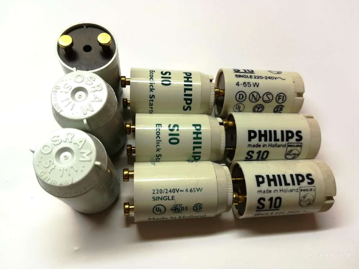 Nauji Philips, Osram 4-80w starteriukai