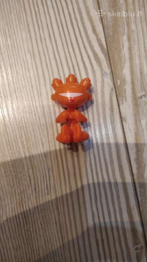 Plastmasinis zaisliukas ant piršto arba rašiklio