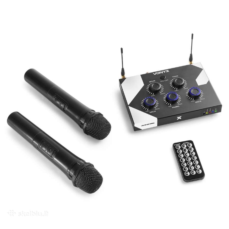 Vonyx Av510 karaoke valdiklis su bevieliais mikrof - nuotraukos Nr. 2