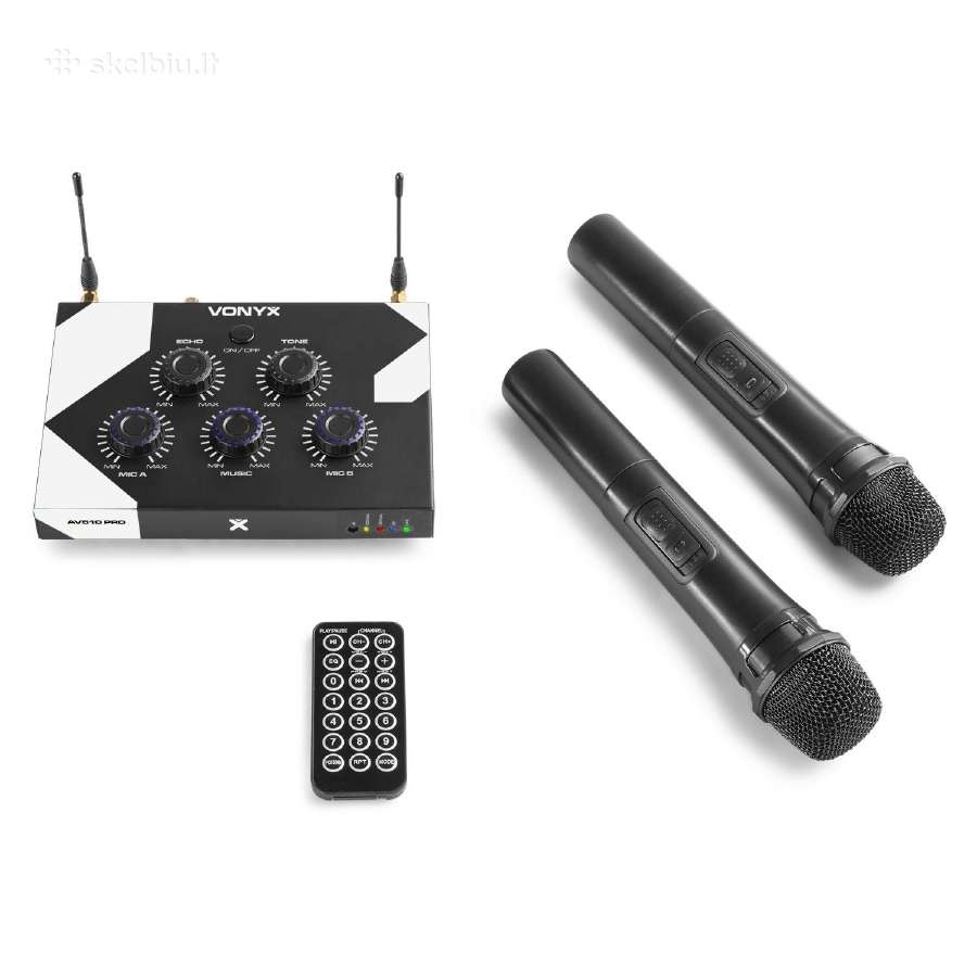Vonyx Av510 karaoke valdiklis su bevieliais mikrof - nuotraukos Nr. 3