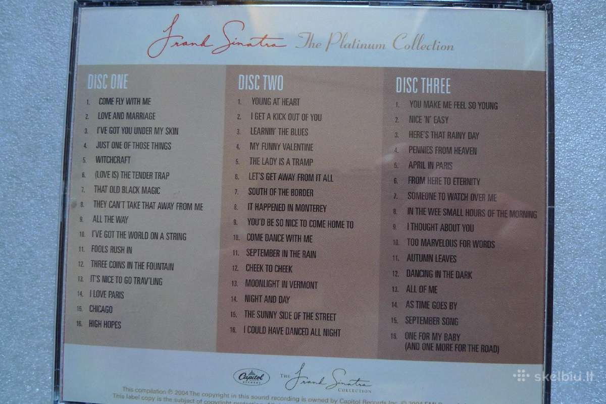 CD Frank Sinatra 3 CD - nuotraukos Nr. 2
