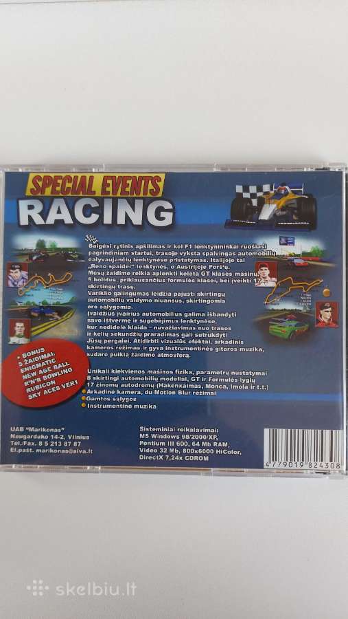 ,Racing' Special Events Pc CD-rom Žaidimas - nuotraukos Nr. 2