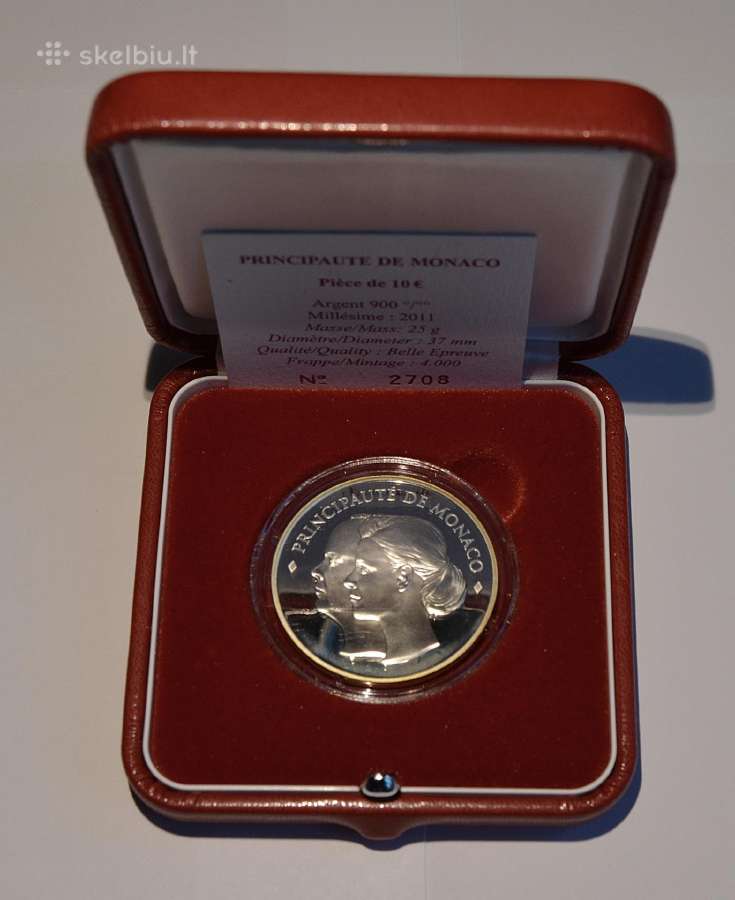 Kolekcinė moneta 10 Euro Monakas 2011
