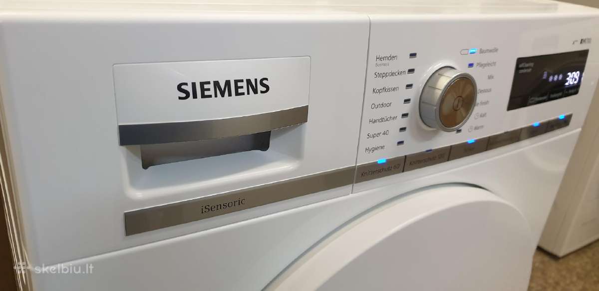 Siemens iq700 komplektas (2019m.) A+++ 8kg - nuotraukos Nr. 6