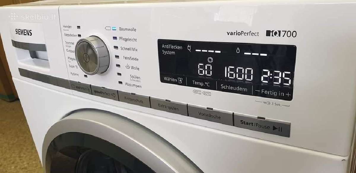 Siemens iq700 komplektas (2019m.) A+++ 8kg - nuotraukos Nr. 3