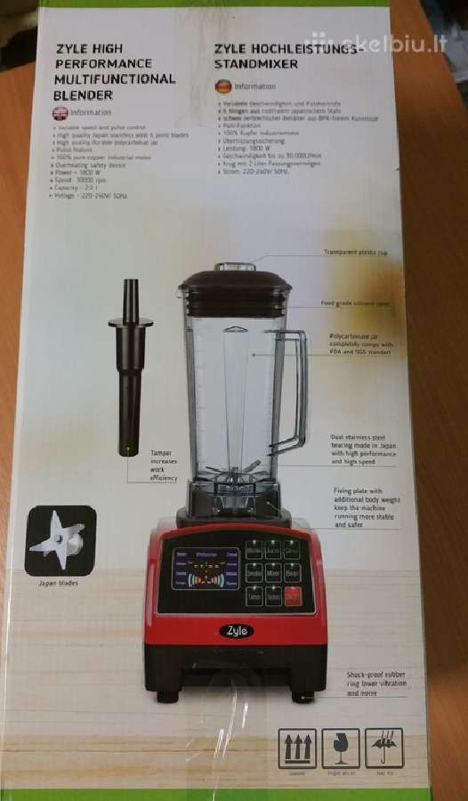 Zyle Galingas blenderis 1500/2200w naujas - nuotraukos Nr. 6