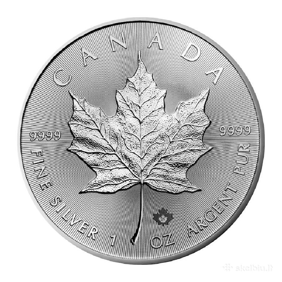 1 oz sidabrinė moneta Klevo lapas, Kanada 2022