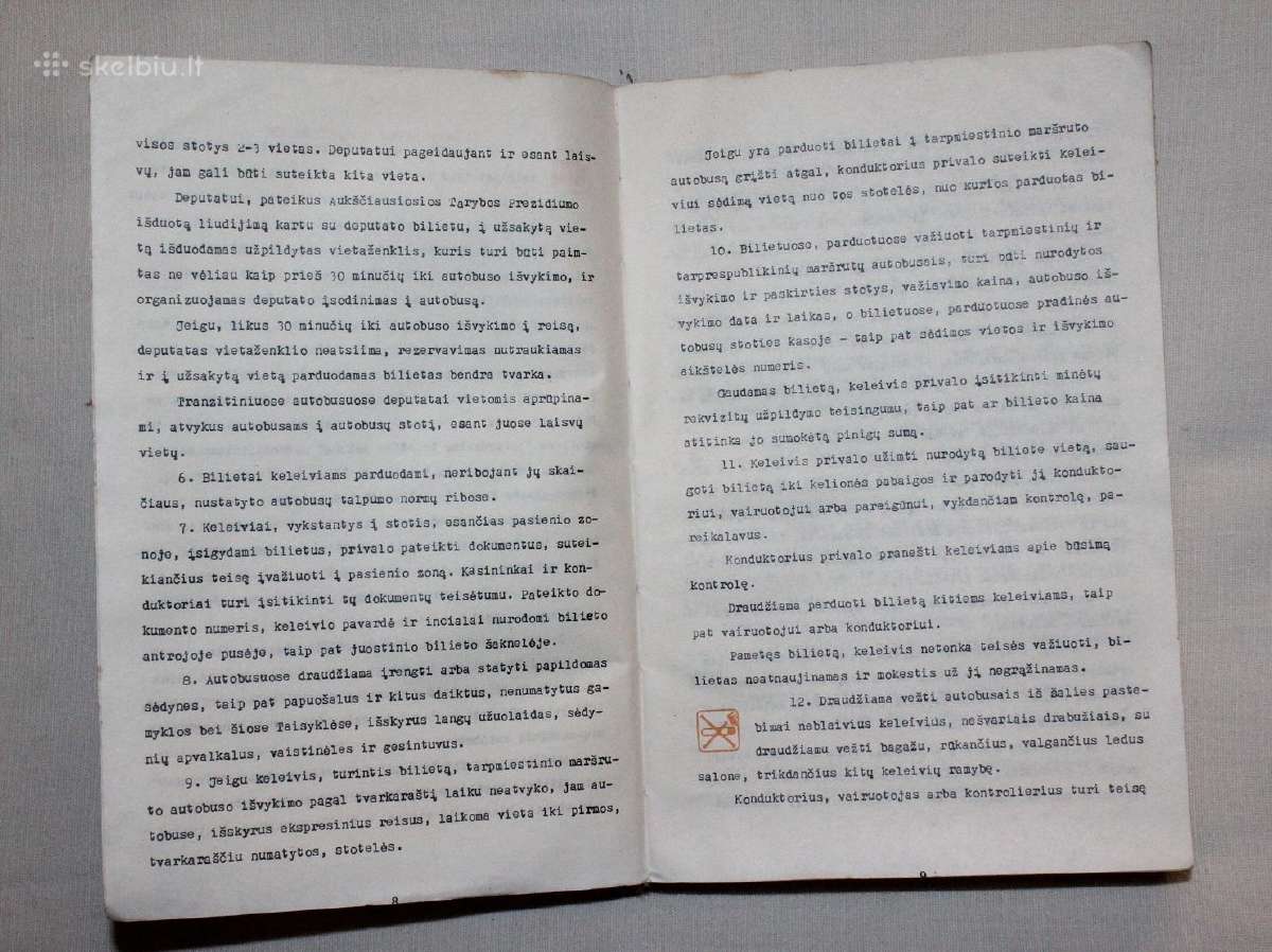 Tarpmiestinių autobusų eismo tvarkaraštis 1986- 87 - nuotraukos Nr. 5