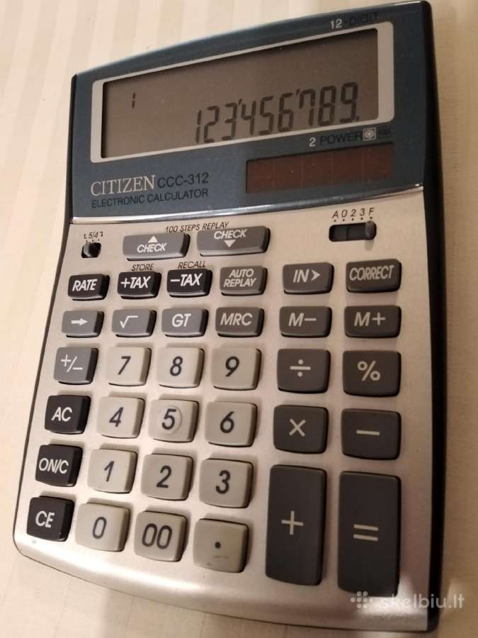 Kalkuliator Citizen, Big number - nuotraukos Nr. 3