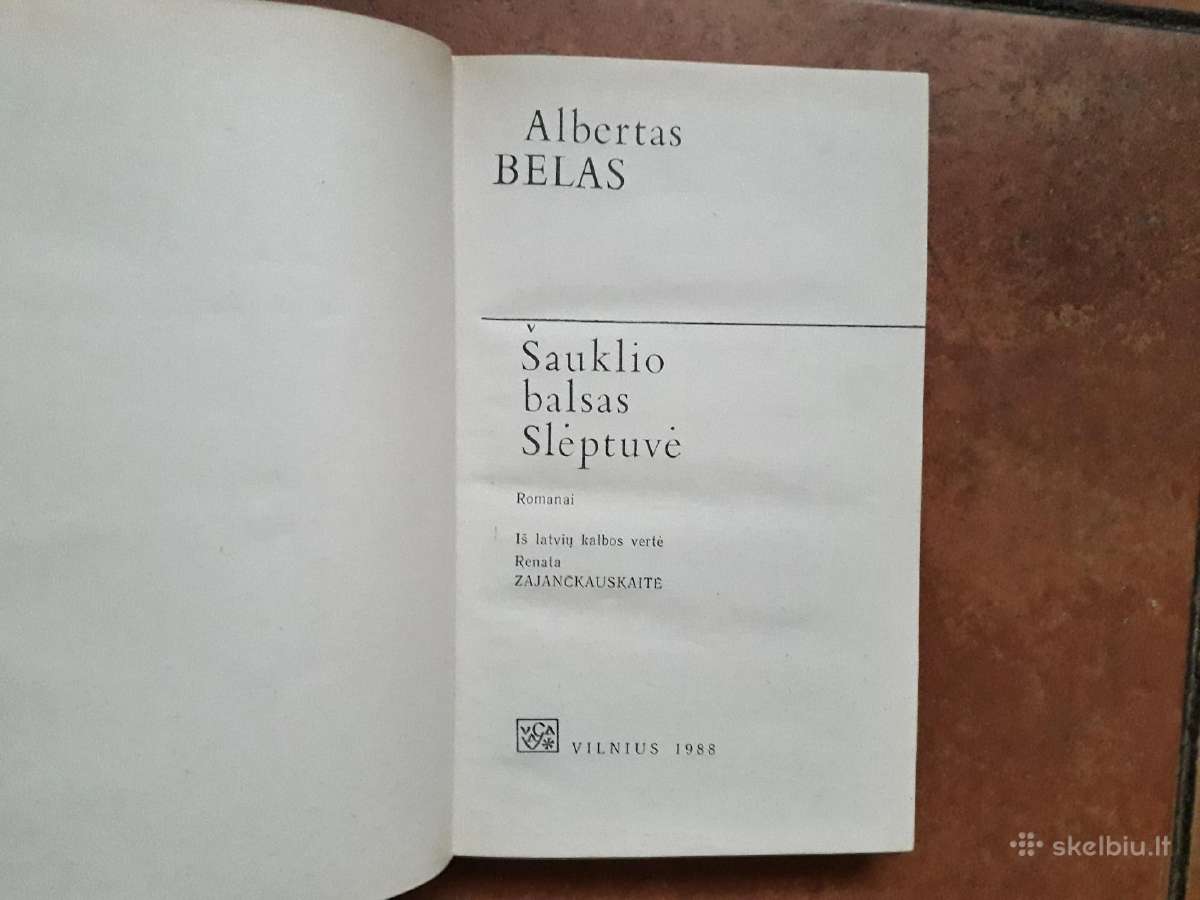 A. Belas "Šauklio balsas", "Slėptuvė" 1988 m. - nuotraukos Nr. 2
