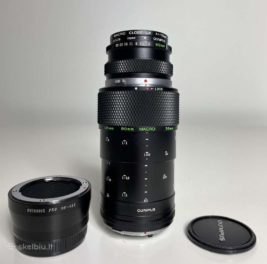 Olympus makro objektyvas 80 + 170mm su Sony E - nuotraukos Nr. 2