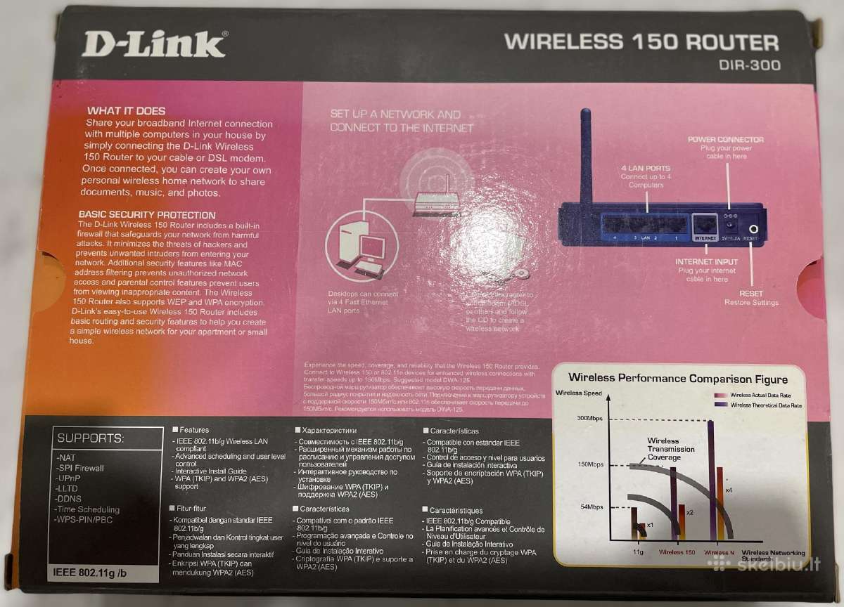 Router maršrutizatorius D-link Dir-300 - nuotraukos Nr. 2