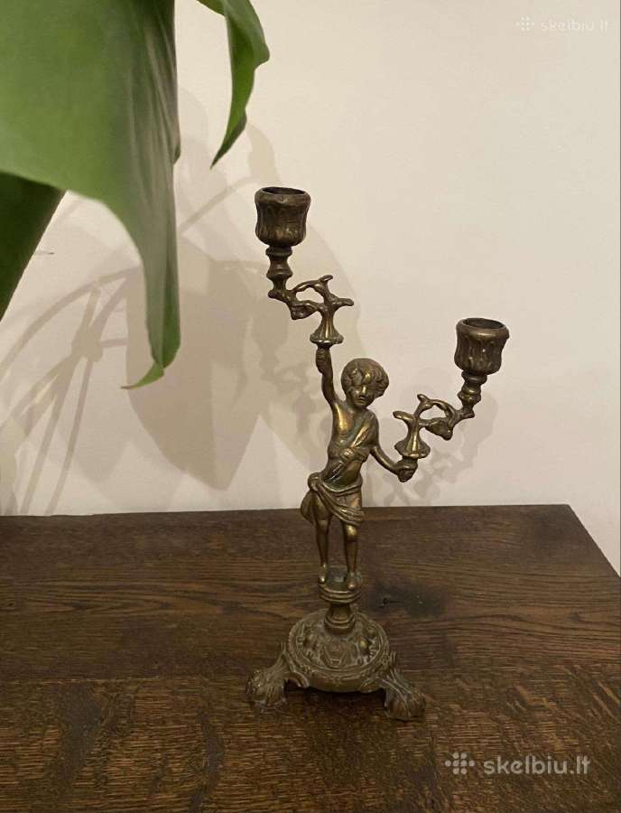 Antikvarinė statulelė žvakidė - nuotraukos Nr. 2
