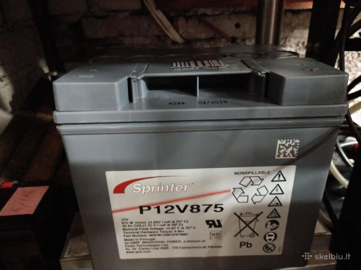 12v 18ah 40ah Firmines baterijos Pigiau - nuotraukos Nr. 7