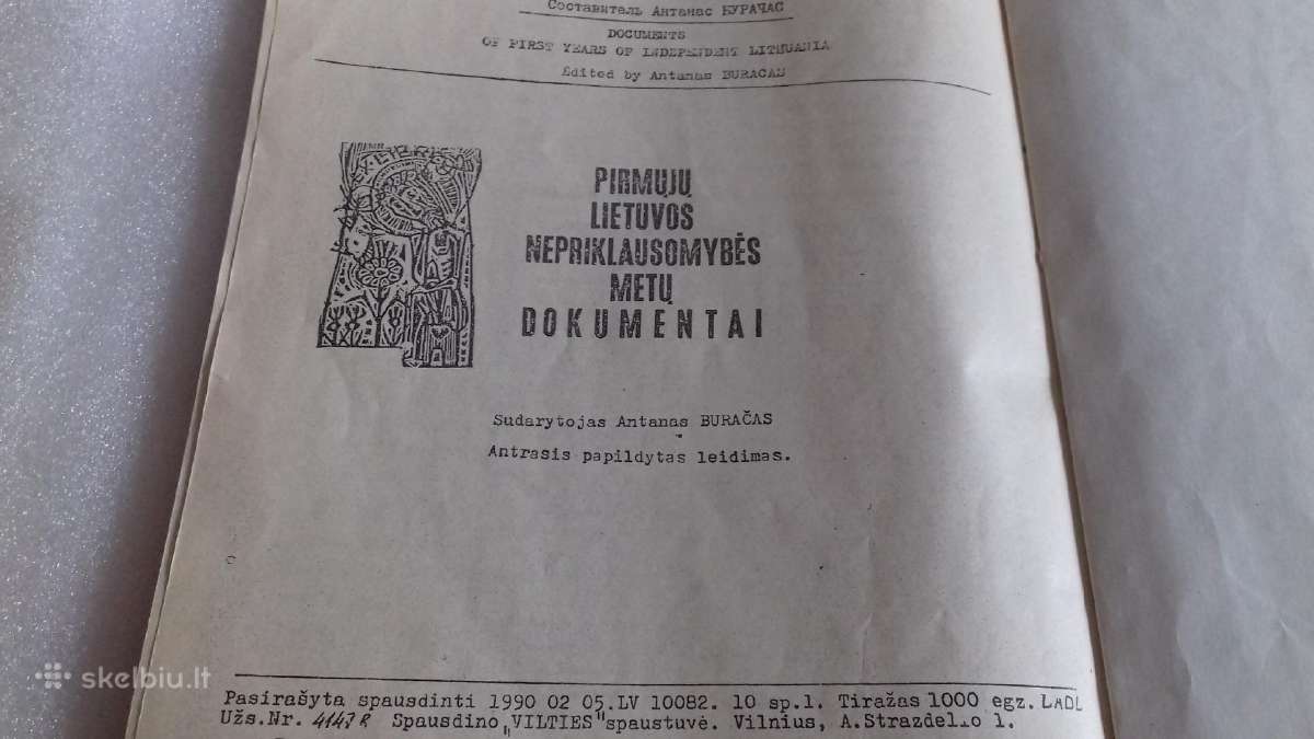 Pirmųjų Lietuvos nepriklausomybės metų dokumentai - nuotraukos Nr. 5