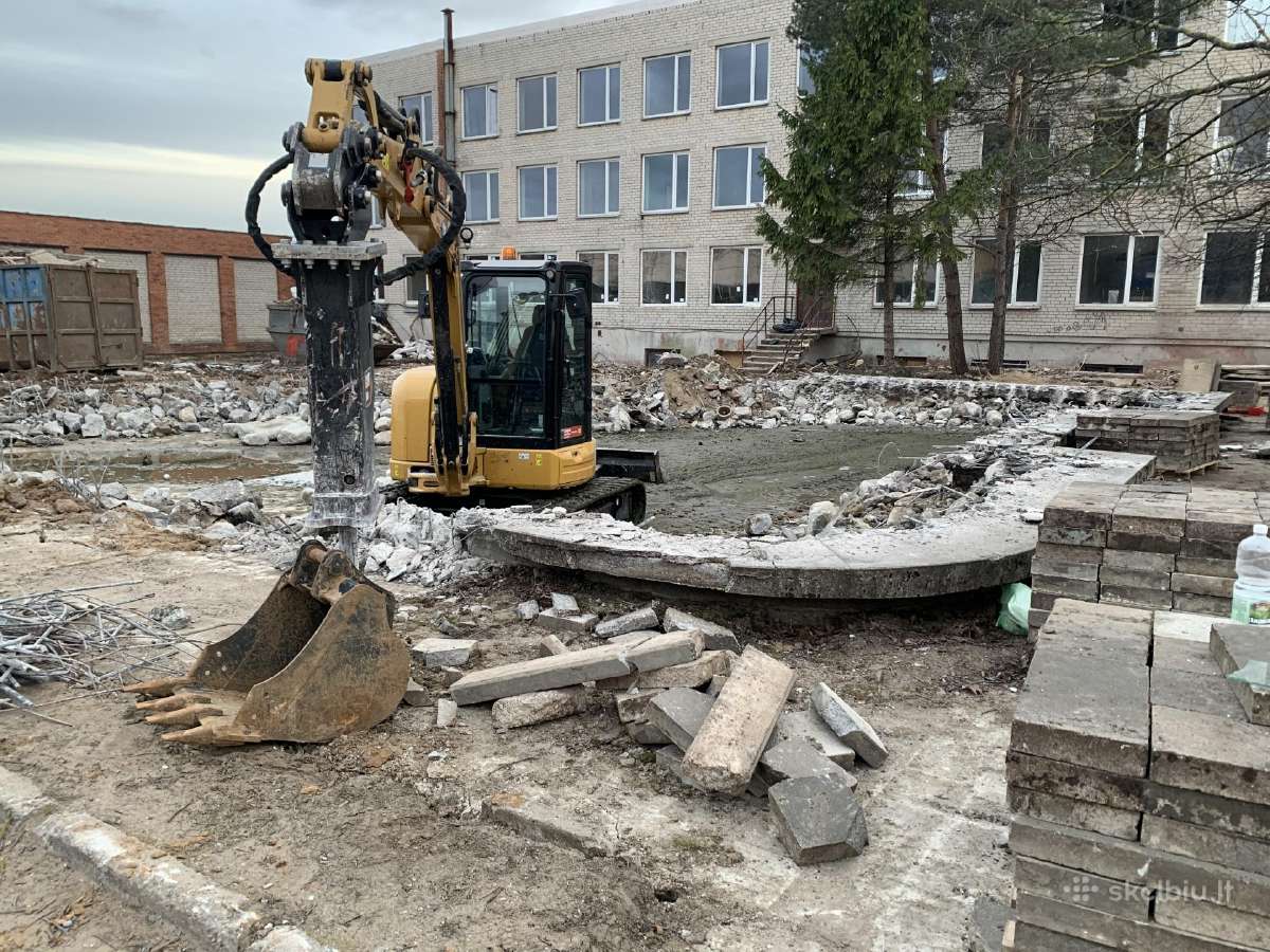 Griovimo rekonstrukcijos darbai šiukšlių išvežimo - nuotraukos Nr. 6