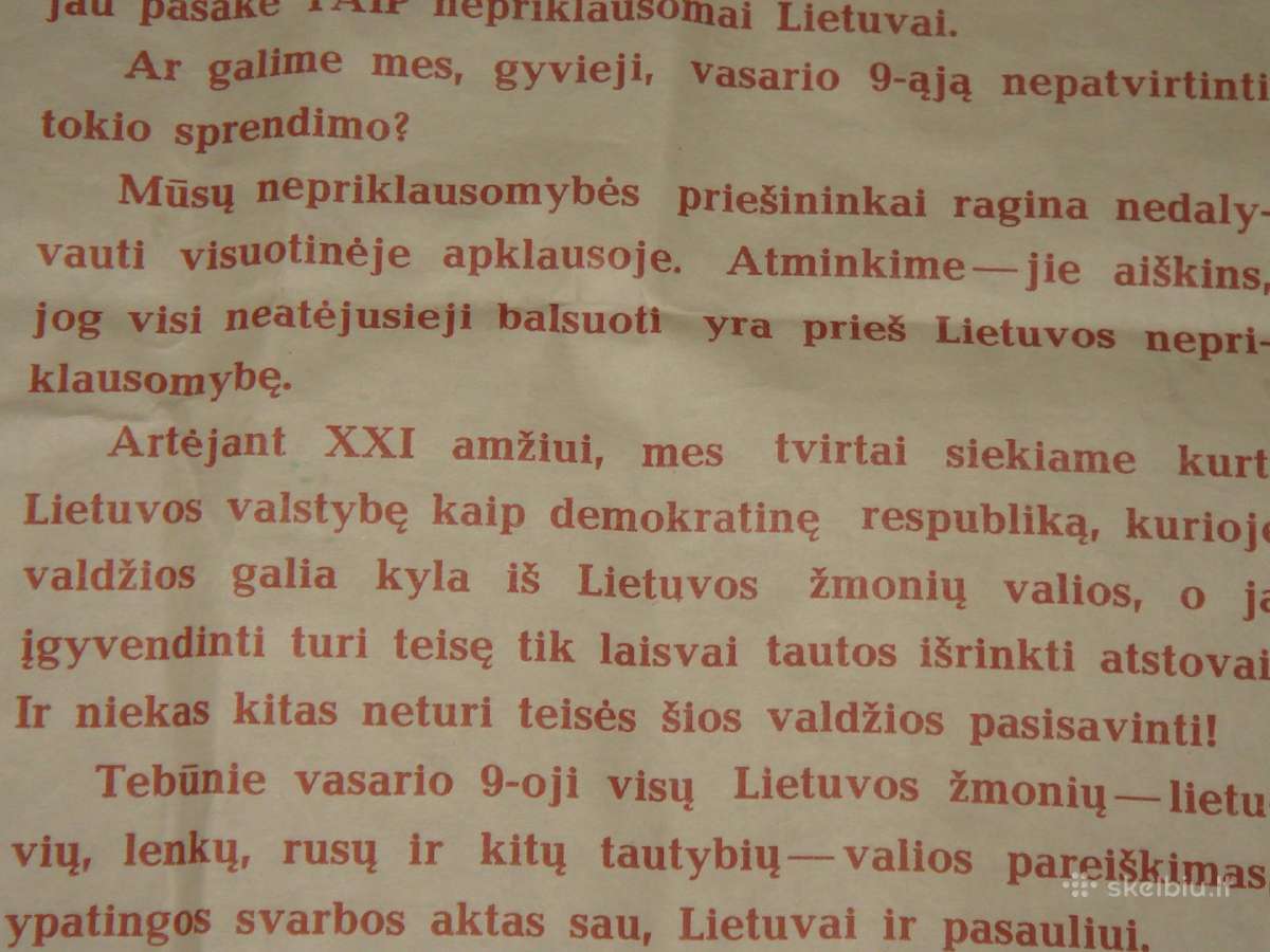 Kreipimasis 1991metu - nuotraukos Nr. 3