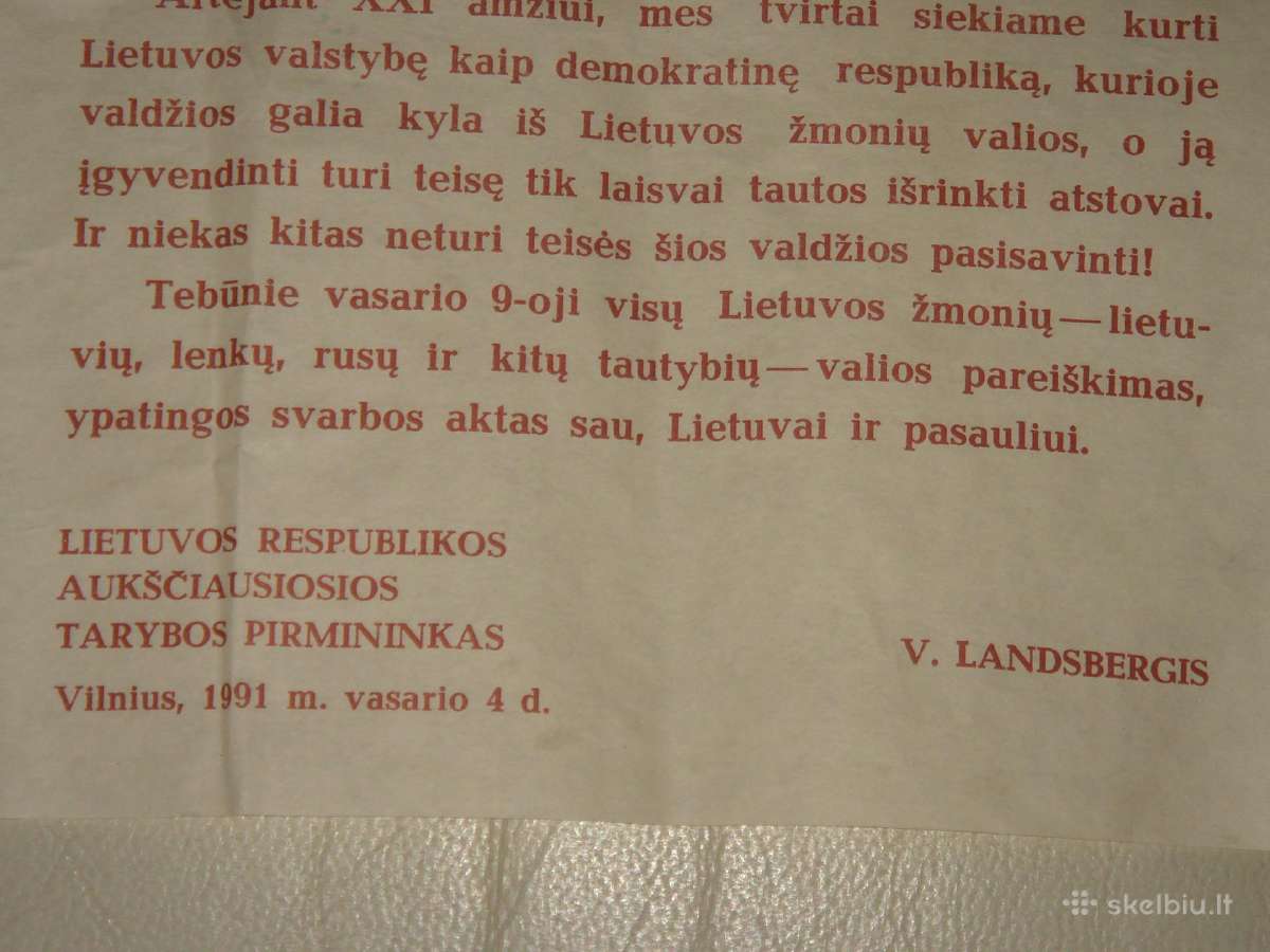 Kreipimasis 1991metu - nuotraukos Nr. 4
