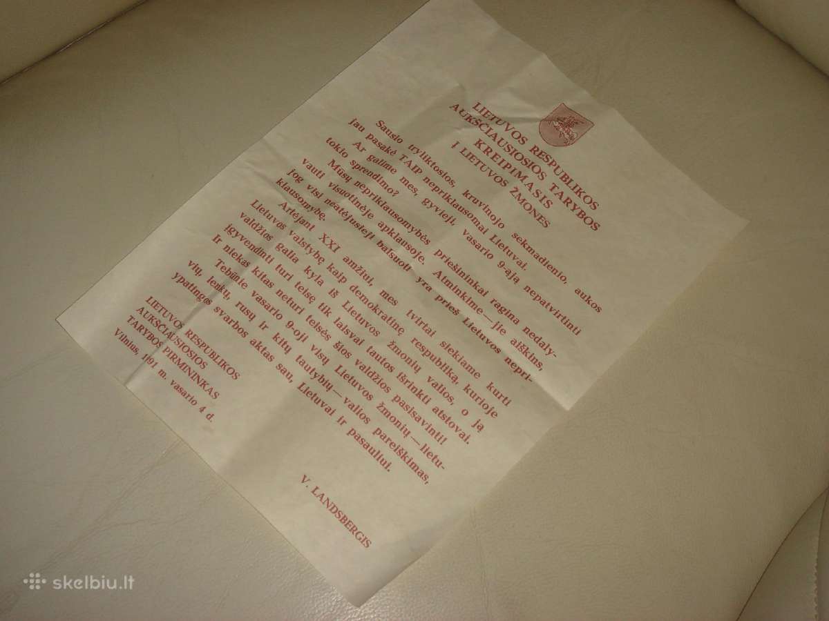 Kreipimasis 1991metu - nuotraukos Nr. 5