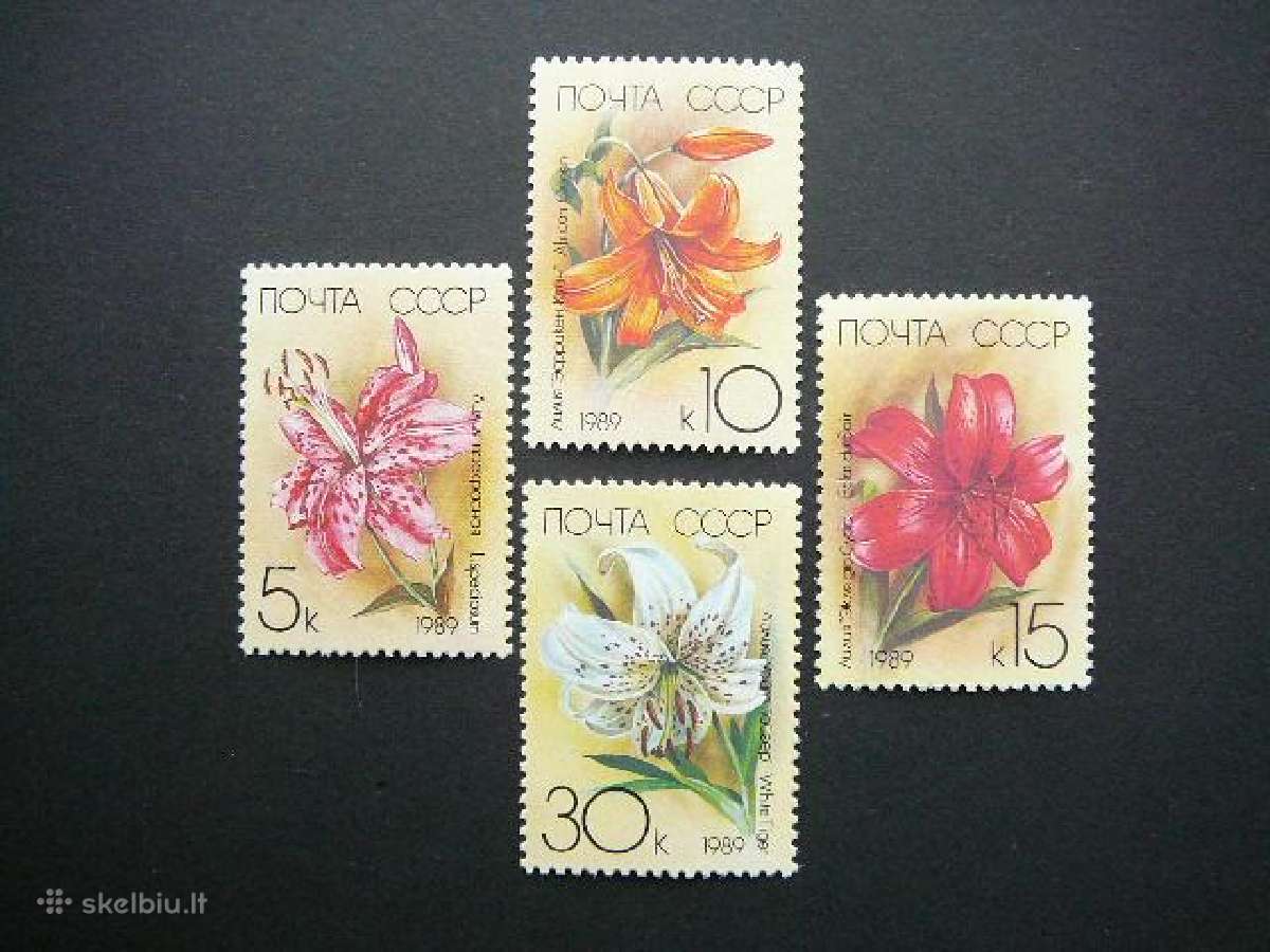 Lelijos Geles Ssr 1989 Mnh s5931