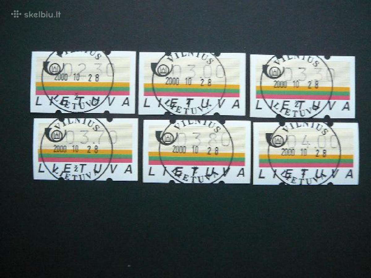 Lietuva 2000 Pasto automatu zenklai (atm) a20/3