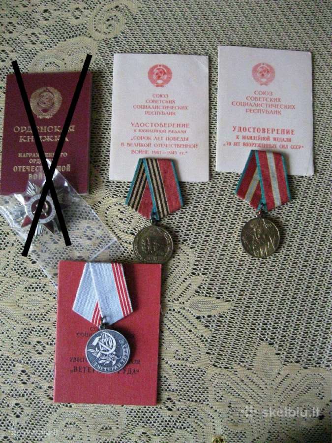 CcccccCCCP medaliai su dokumentais .zr. f - nuotraukos Nr. 3