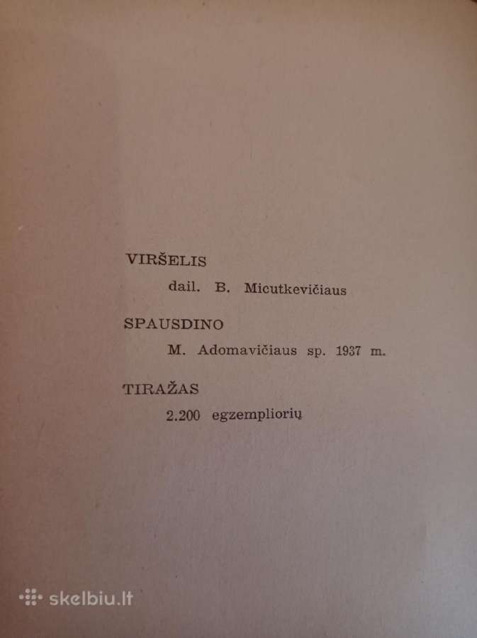 1937 m knygos - nuotraukos Nr. 4