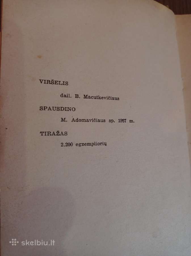 1937 m knygos - nuotraukos Nr. 5