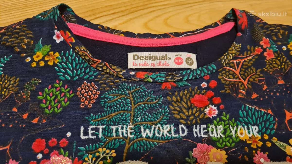Nuostabi Desigual palaidinukė 9-10m mergaitei - nuotraukos Nr. 3