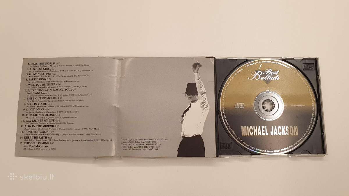 CD Michael Jackson Best balads - nuotraukos Nr. 3
