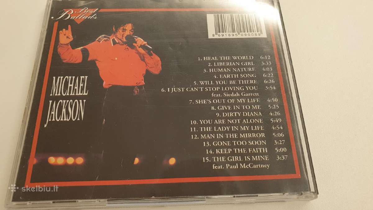CD Michael Jackson Best balads - nuotraukos Nr. 2