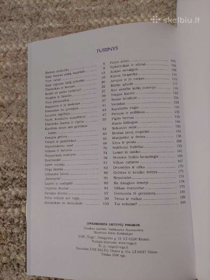 Pasakų knyga "Linksmosios lietuvių pasakos" - nuotraukos Nr. 3