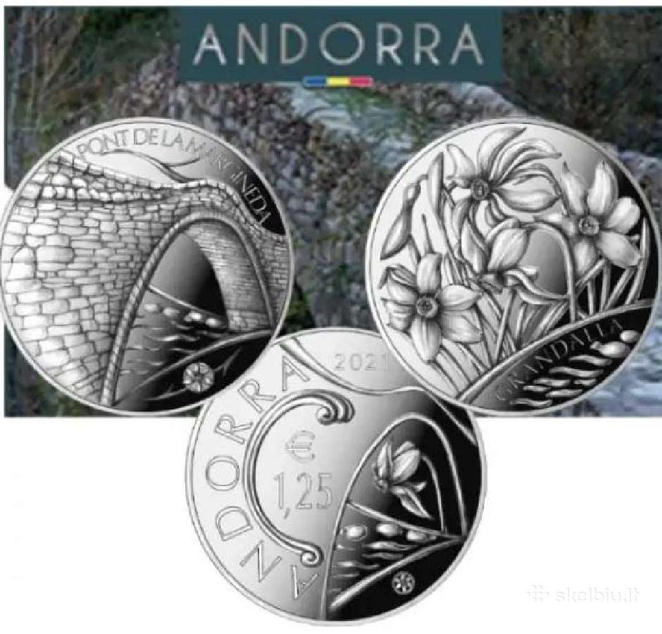 Andora 2021 1,25 euro monetos