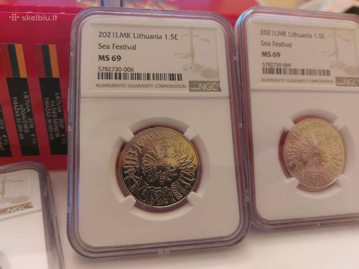 2021 m. 1,5 € moneta, skirta Jūros šventei - nuotraukos Nr. 3