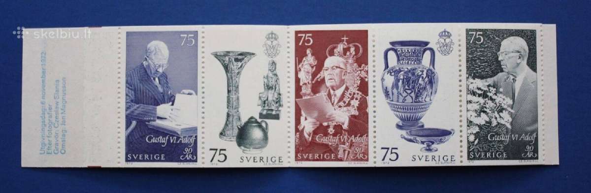 Svedija 1972 m. Karalius Gustaf, bukletas svarus