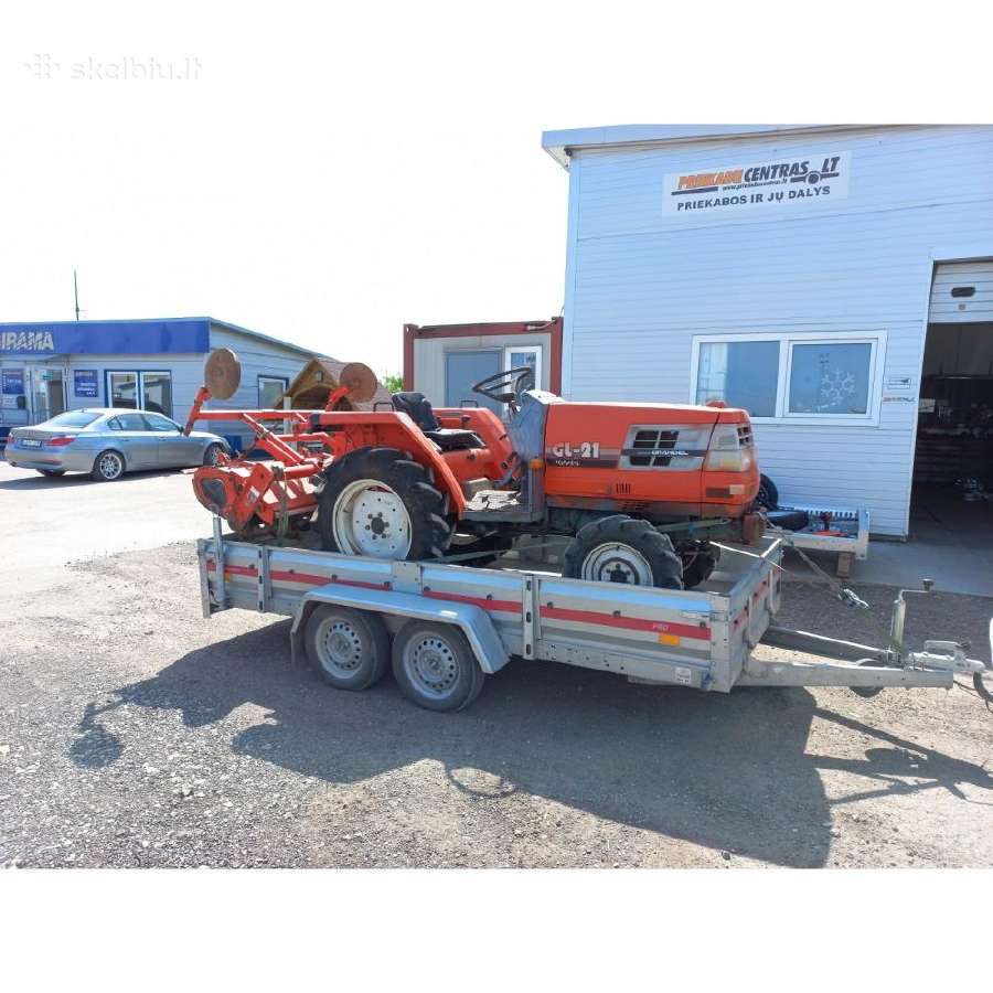 Nauja automobiline dviase priekaba vairuoti su B - nuotraukos Nr. 26
