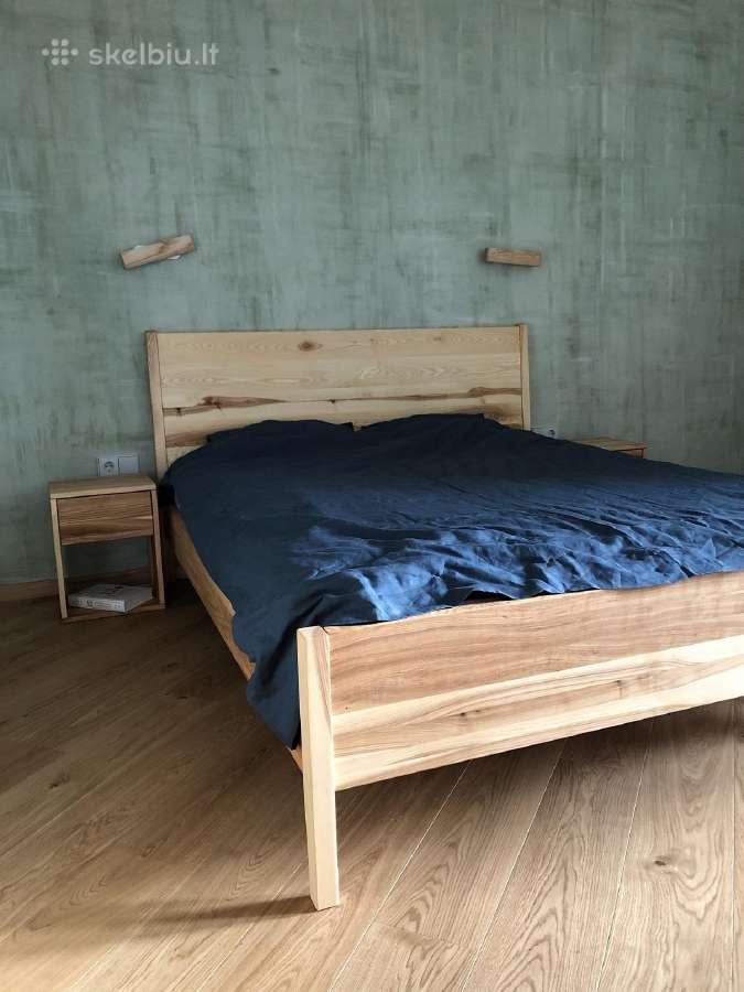 Viengulės ir dvigulės medinės lietuviškos lovos - nuotraukos Nr. 7