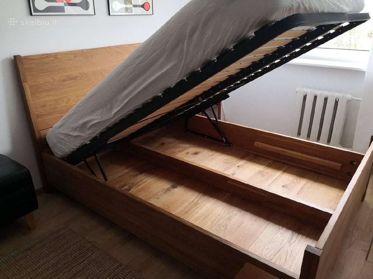 Viengulės ir dvigulės medinės lietuviškos lovos - nuotraukos Nr. 11