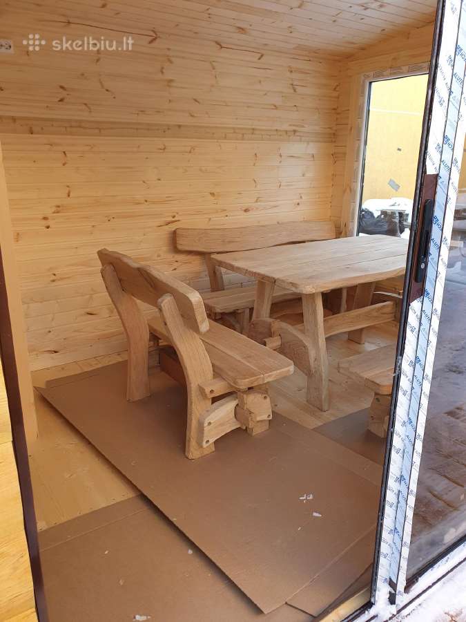 Pirtys, medinis sodo namelis,kubilai,pavesinės - nuotraukos Nr. 13