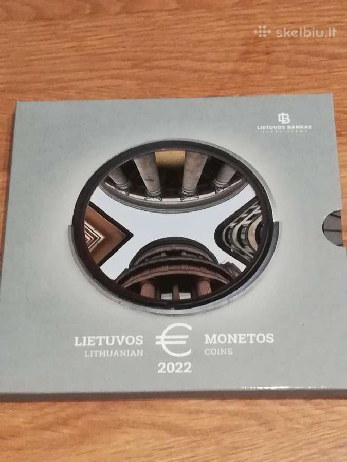 Euro ir lito monetų rinkiniai (Lietuviški, 6 vnt.) - nuotraukos Nr. 2