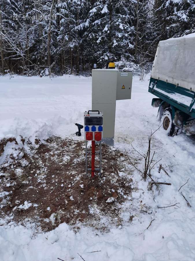 Elektros įvado Įrengimas, varžos matavimas rangovo