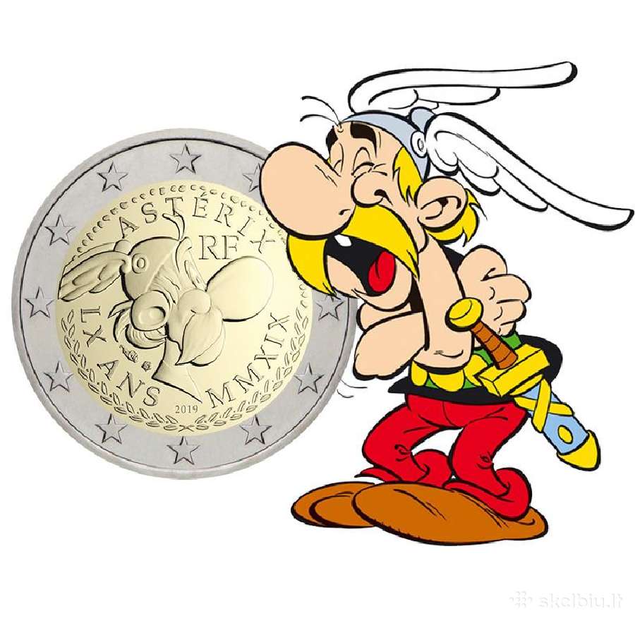 2019 Prancūzija Asteriksas 2 eurai (3vnt)