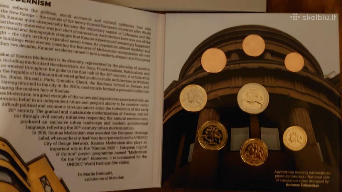 2022 m. Lietuvos numizmatikos rinkinys - nuotraukos Nr. 4
