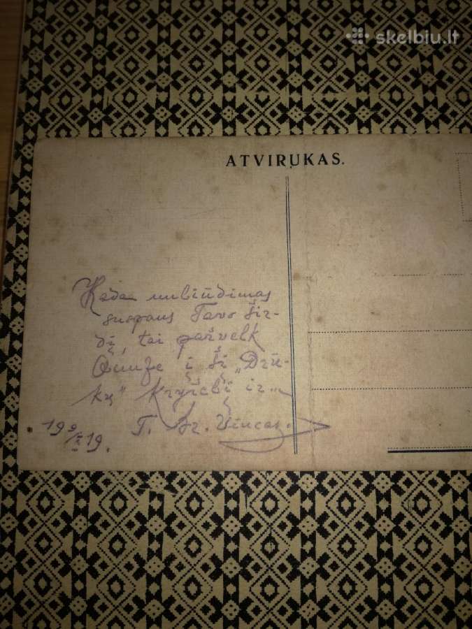 Tarpukario Lietuvos retesnes atvirutes - nuotraukos Nr. 11